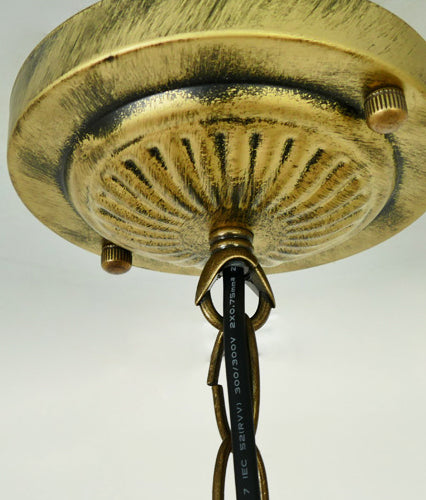 Lumo a cupola a cupola a cupola a sospensione a sospensione in vetrata in stile tiffany