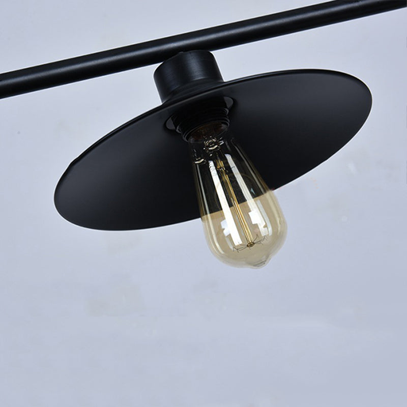 Metal 3 Lights Island Pendant Lighting Flared Industrial Island Light Fixtures for Dining Room