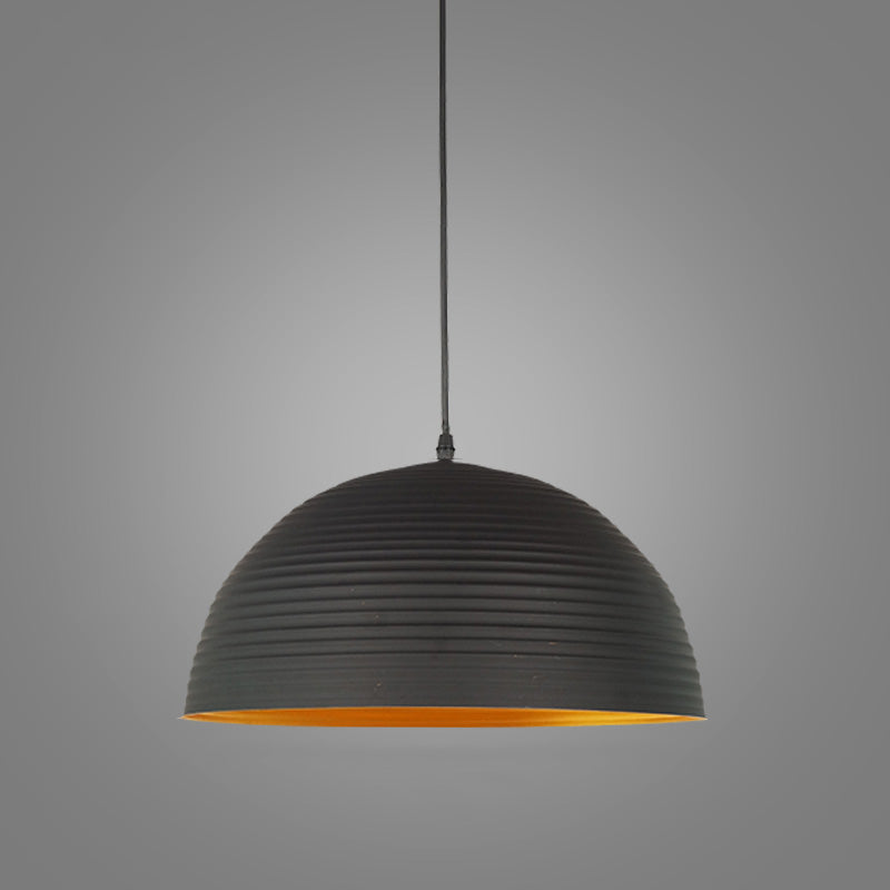 Lampada a sospensione a ciondolo a 1-bulba in oro industriale in alluminio interno appeso per il ristorante