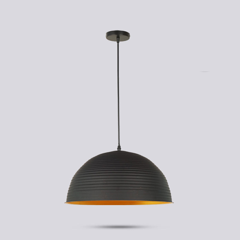 Lampada a sospensione a ciondolo a 1-bulba in oro industriale in alluminio interno appeso per il ristorante