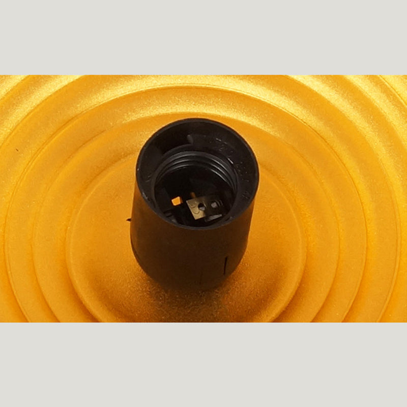 Lampada a sospensione a ciondolo a 1-bulba in oro industriale in alluminio interno appeso per il ristorante