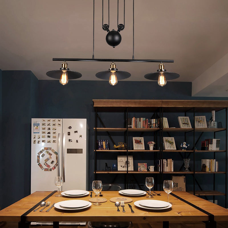 Metal 3 Lights Island Lighting Lighting Farmary Island Lights para bares y comedor