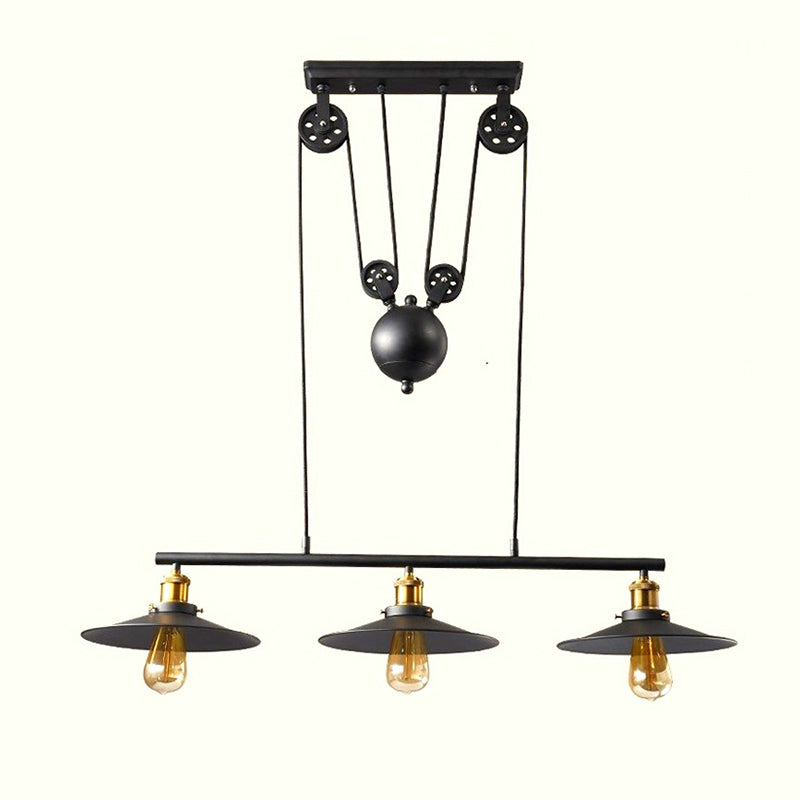 Metal 3 Lights Island Lighting Lighting Farmary Island Lights para bares y comedor