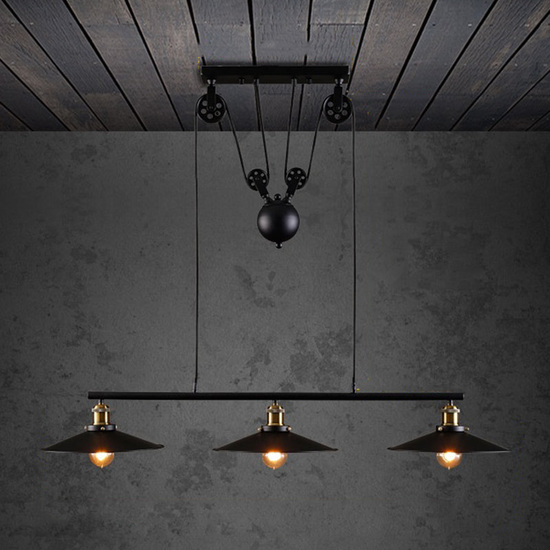 Metal 3 Lights Island Lighting Lighting Farmary Island Lights para bares y comedor