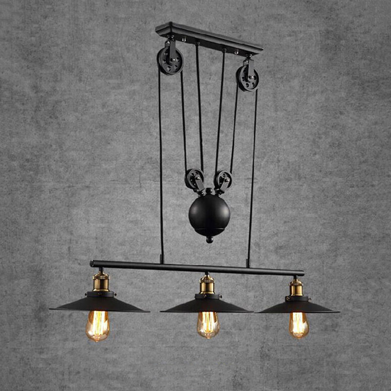 Metal 3 Lights Island Lighting Lighting Farmary Island Lights para bares y comedor