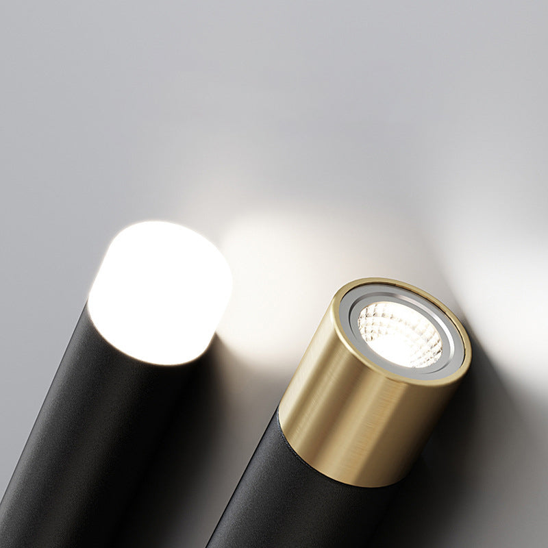 Luce a sospensione dell'isola LED lineare in alluminio in moderna luce del soffitto in ferro battuto in stile creativo con ombra silicone