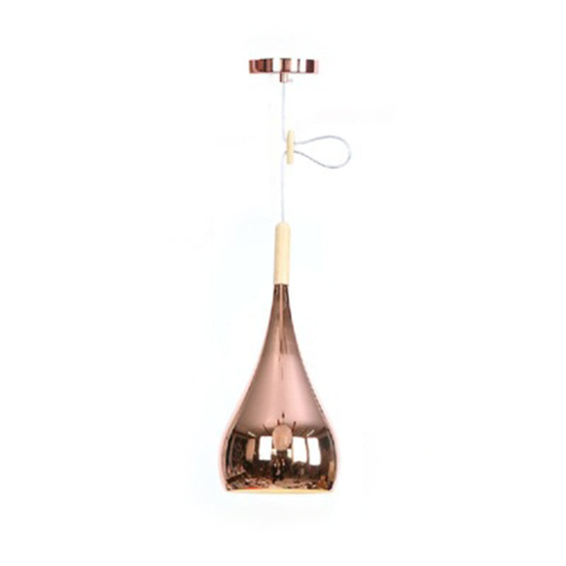 Droplet 1 Light Pendant Light Fixture Industrial Metal Hanging Pendant Lights for Restaurant