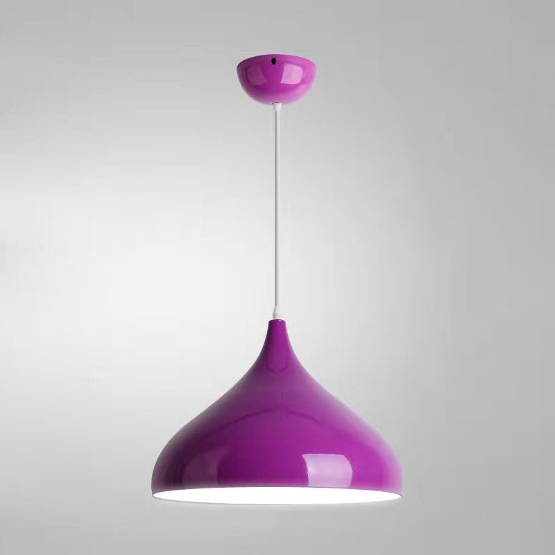 1 Light Onion Pendant Lighting Retro Industrial Style Metal Pendant Ceiling Lights for Restaurant