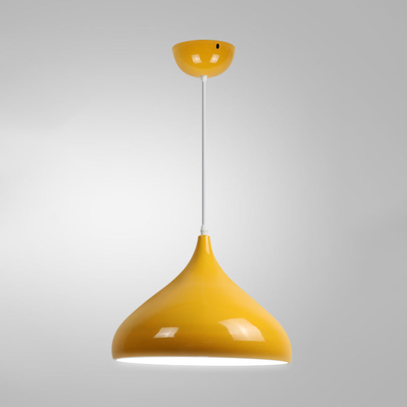 1 Light Onion Pendant Lighting Retro Industrial Style Metal Pendant Ceiling Lights for Restaurant