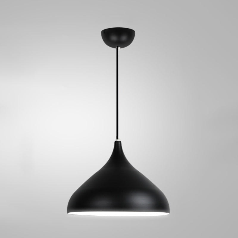 1 Light Onion Pendant Lighting Retro Industrial Style Metal Pendant Ceiling Lights for Restaurant