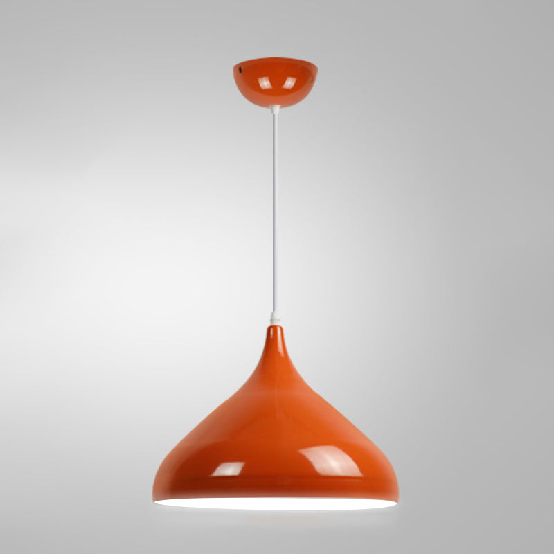 1 Light Onion Pendant Lighting Retro Industrial Style Metal Pendant Ceiling Lights for Restaurant