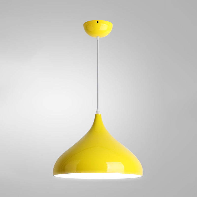 1 Light Onion Pendant Lighting Retro Industrial Style Metal Pendant Ceiling Lights for Restaurant