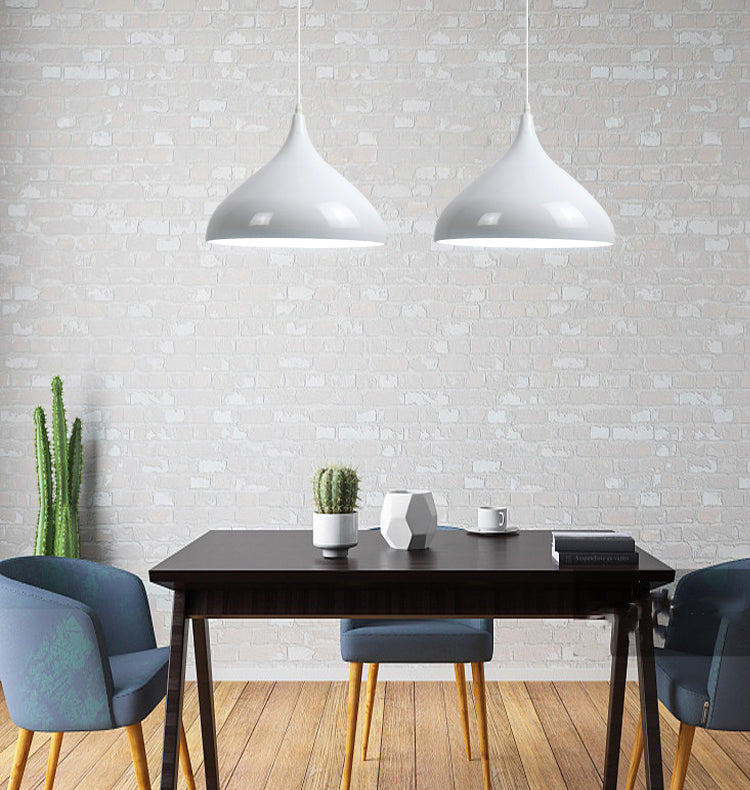 1 Light Onion Pendant Lighting Retro Industrial Style Metal Pendant Ceiling Lights for Restaurant