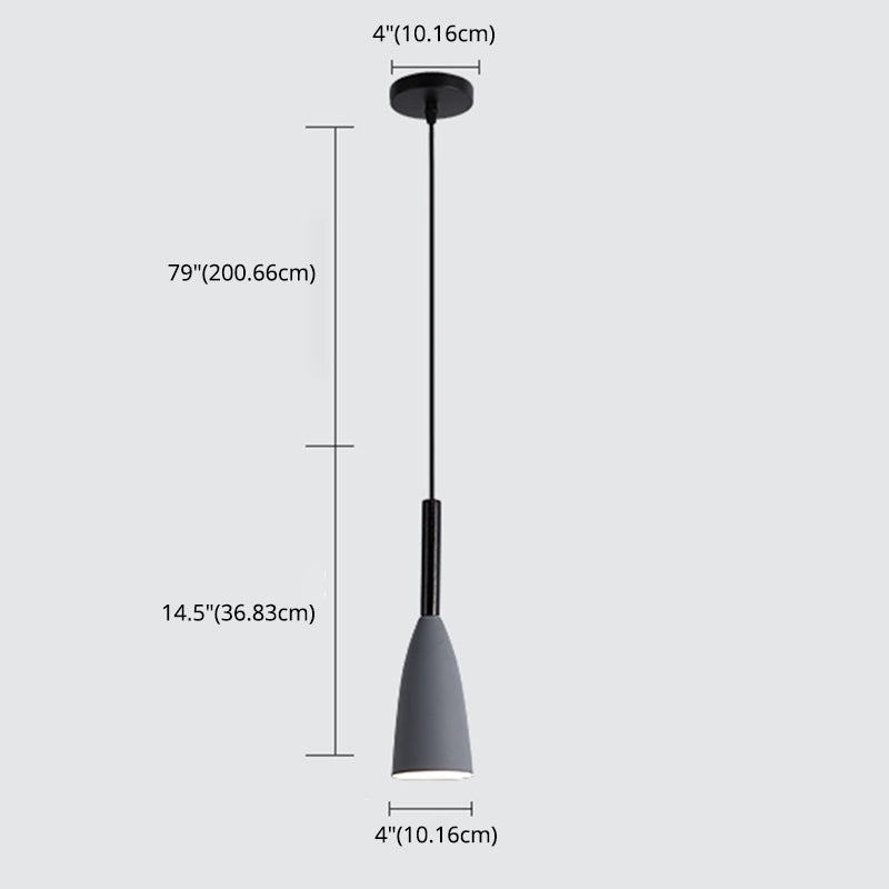 1 cilindro a cono a cono leggero Creative Creative Industrial Style Metal Cioncant per il ristorante