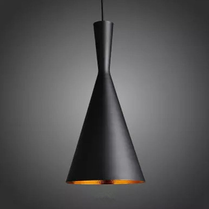 1 Light Schoolhouse Hanging Pendant Lights Industrial Style Metallic Pendant Ceiling Lights