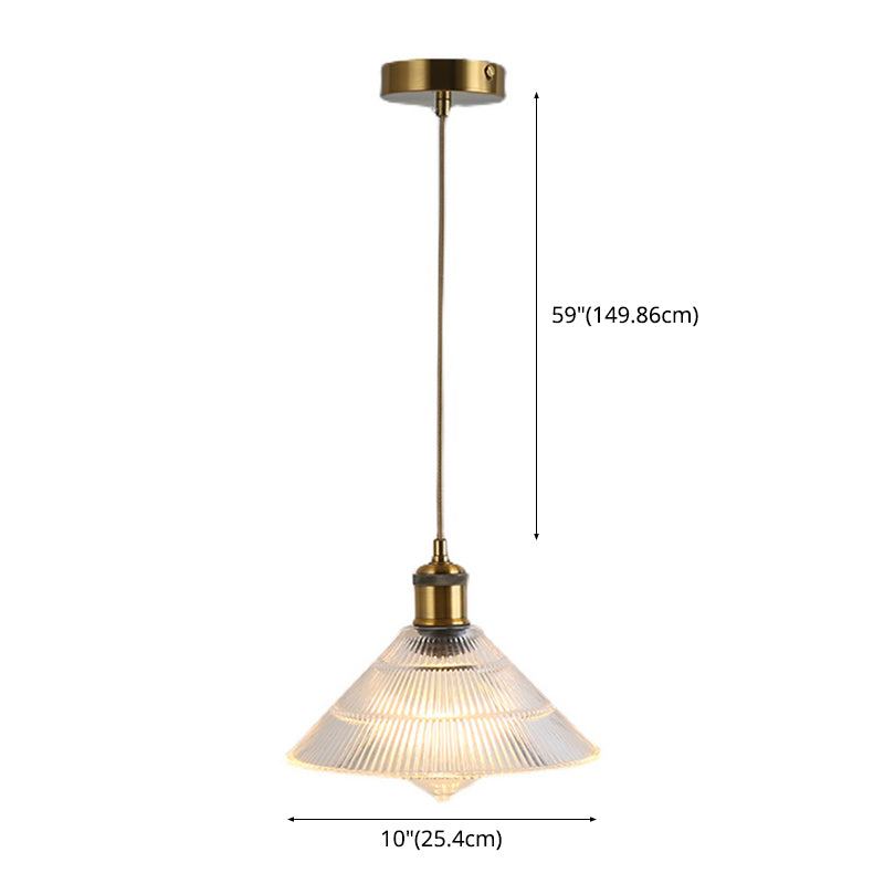 1 pendentif suspendu léger Style industriel en verre transparent plafond