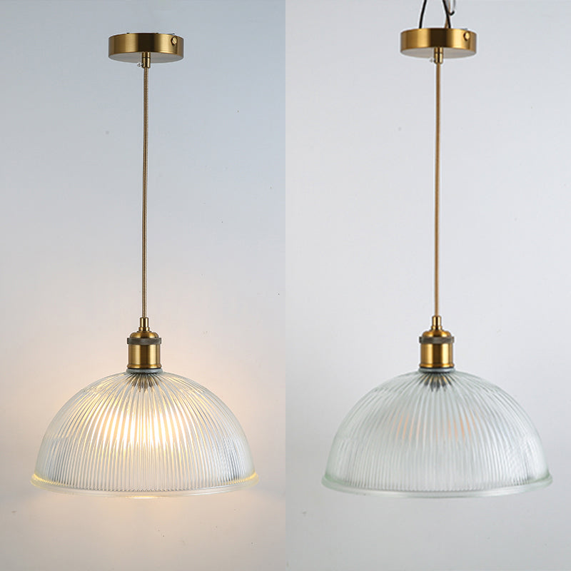 1 pendentif suspendu léger Style industriel en verre transparent plafond