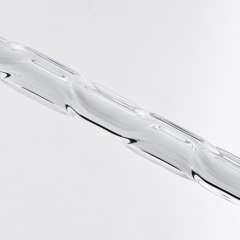 Eenvoud cirkelvormige led hanger helder gekabbel glazen eetkamer hangend licht in zwart