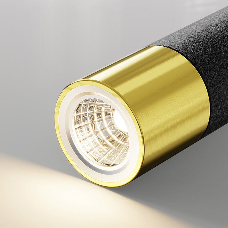 Luce a sospensione lineare dell'isola lineare in alluminio in moderna luce del soffitto in ferro battuto in stile nordico con ombra acrilica