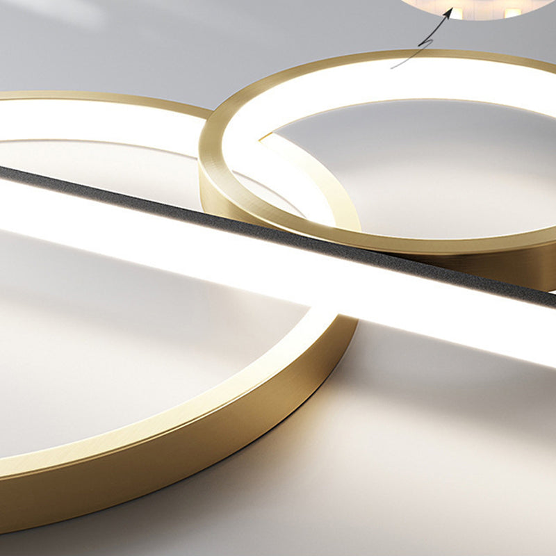 Black Restaurant LED Island Light in Modern Luxury Style Wrought Iron Linear Pendant Light with Acrylic Shade