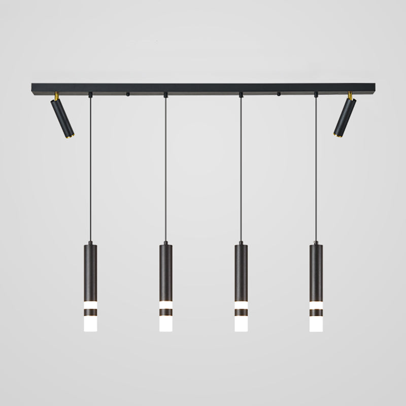 Luce a ciondolo a LED LED LINEARE BLACE LUCE MODERNA CONTRO CONTRO CHE STRANTE LUCE DA ACRILICA