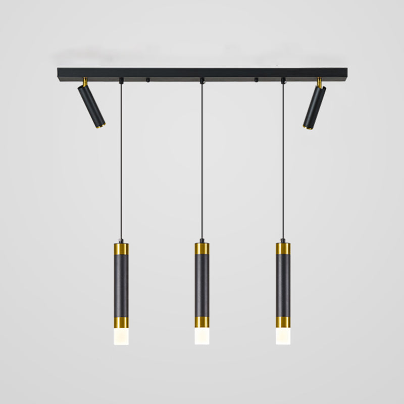 Luce a ciondolo a LED LED LINEARE BLACE LUCE MODERNA CONTRO CONTRO CHE STRANTE LUCE DA ACRILICA