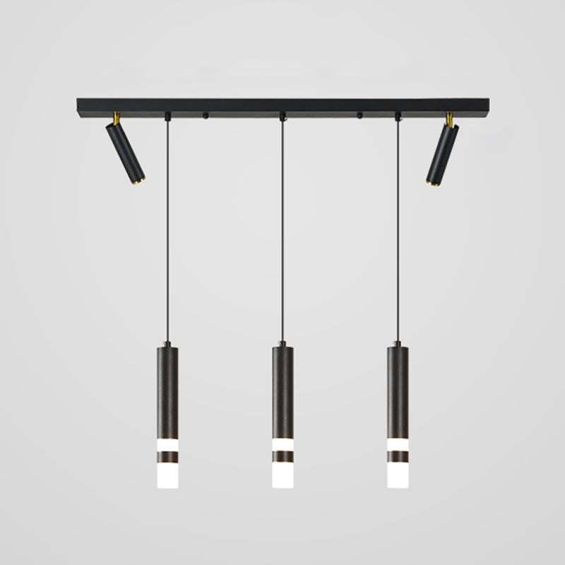 Luce a ciondolo a LED LED LINEARE BLACE LUCE MODERNA CONTRO CONTRO CHE STRANTE LUCE DA ACRILICA