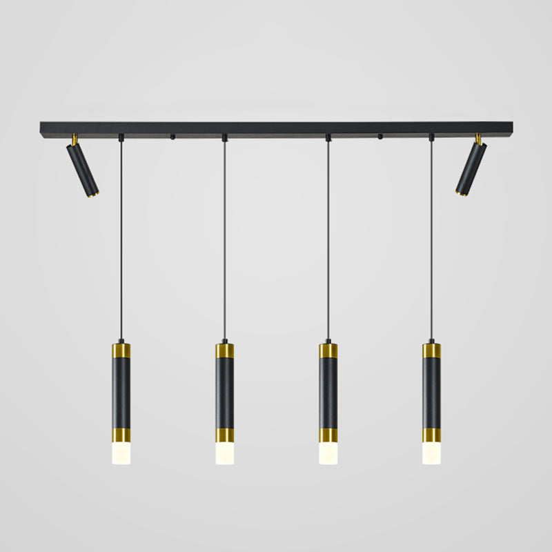 Luce a ciondolo a LED LED LINEARE BLACE LUCE MODERNA CONTRO CONTRO CHE STRANTE LUCE DA ACRILICA