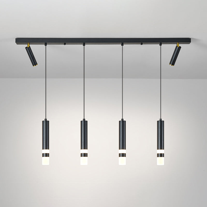 Luce a ciondolo a LED LED LINEARE BLACE LUCE MODERNA CONTRO CONTRO CHE STRANTE LUCE DA ACRILICA