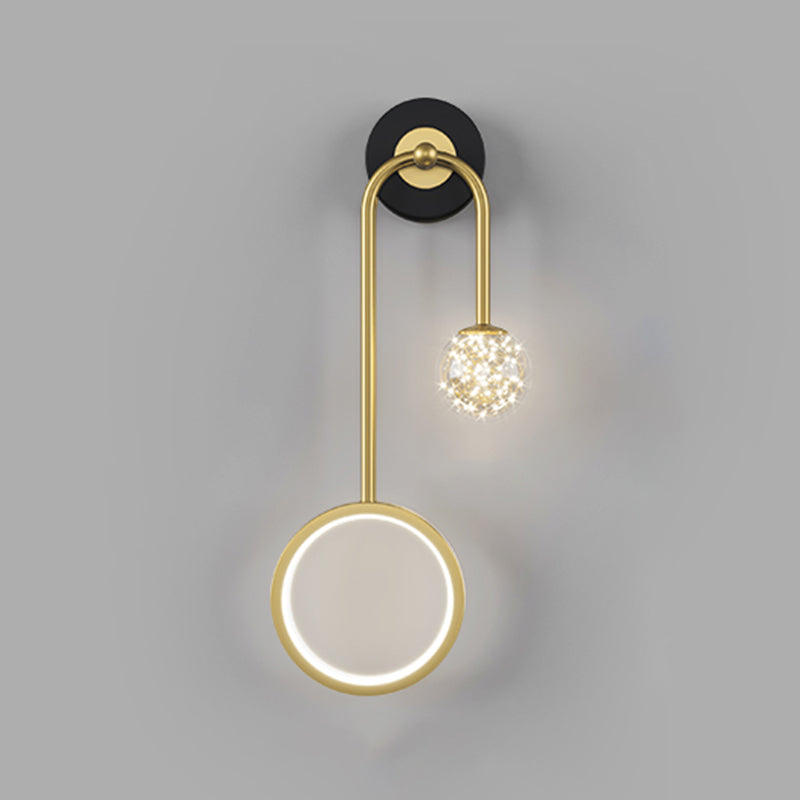 Minimaliste moderne SPHICAL MUR MUR MURD LIGHT ARRICHE 2 LIGNES ÉCLAINEMENT DE MURS ÉCLAINE POUR LA CHAMBRE