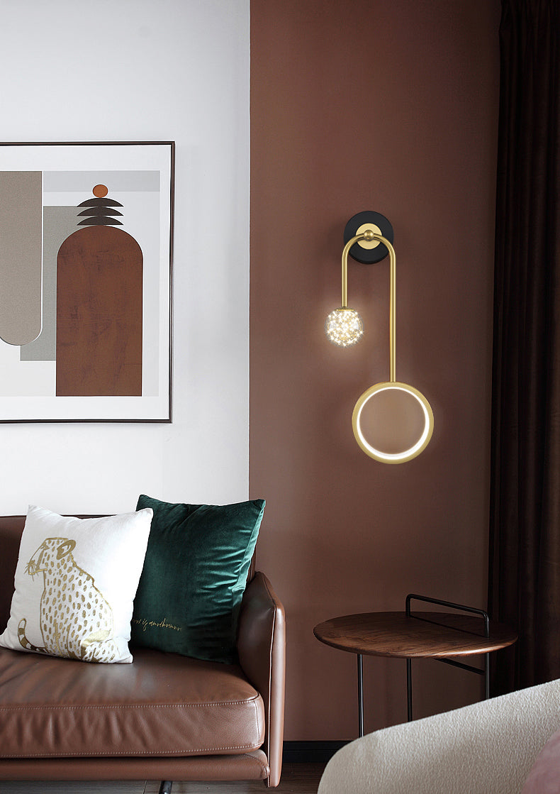 Minimaliste moderne SPHICAL MUR MUR MURD LIGHT ARRICHE 2 LIGNES ÉCLAINEMENT DE MURS ÉCLAINE POUR LA CHAMBRE