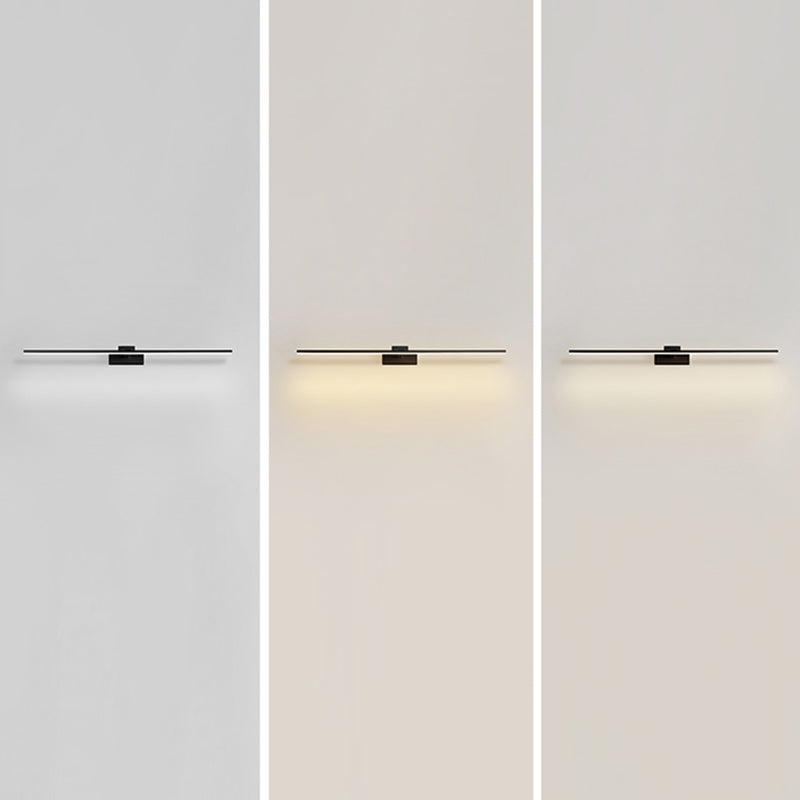 Moderno stile minimalista a parete lineare a parete vanità luci in alluminio sconde murale per bagno per bagno