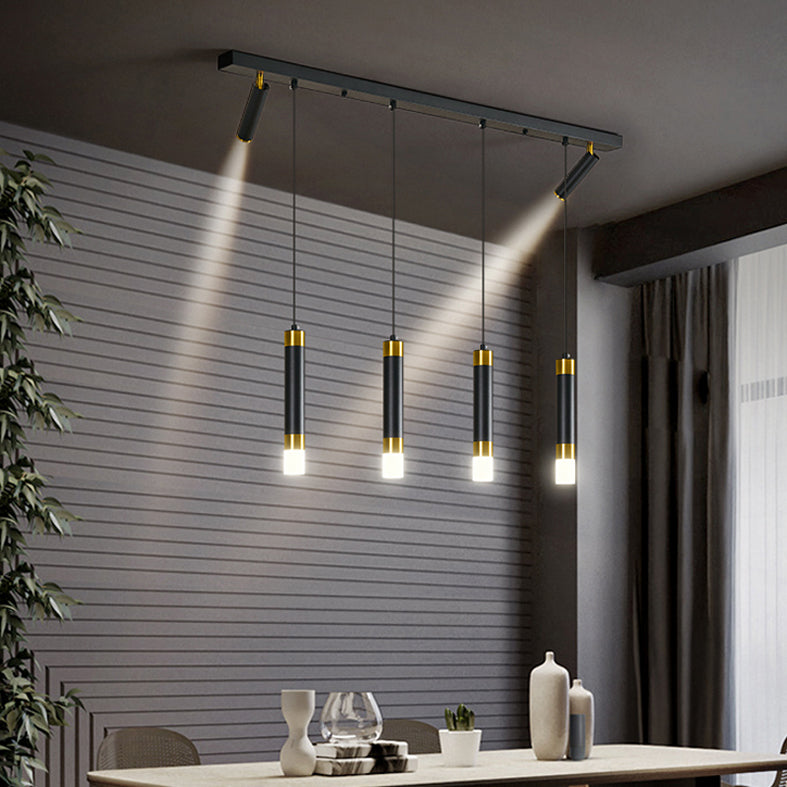 Luce a ciondolo a LED LED LINEARE BLACE LUCE MODERNA CONTRO CONTRO CHE STRANTE LUCE DA ACRILICA