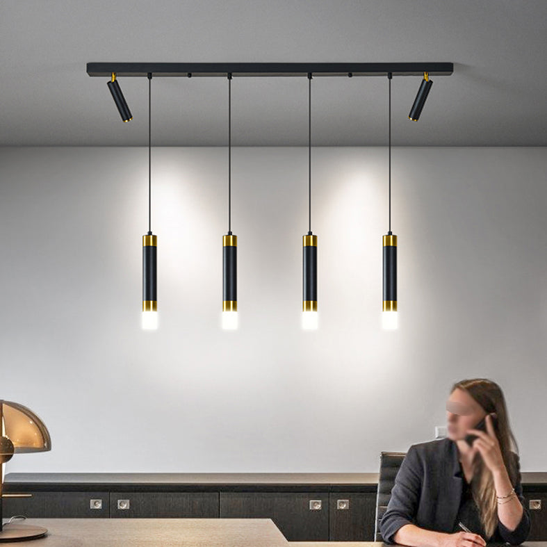 Luce a ciondolo a LED LED LINEARE BLACE LUCE MODERNA CONTRO CONTRO CHE STRANTE LUCE DA ACRILICA