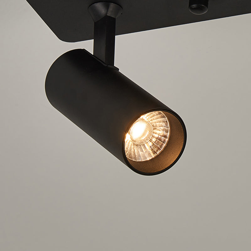 Luce a sospensione moderna creativa dell'isola lineare in ferro annessato Luce a soffitto a LED con ombra acrilica