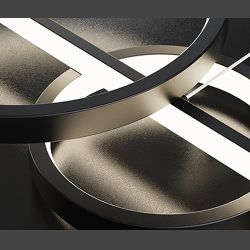 Aluminium Rectangular LED Island Pendant Light in Modern Creative Style Acrylic Ceiling Fixture for Dining Room