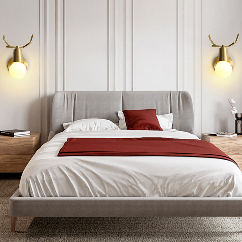 Volledige koper geweien mini wandlamp