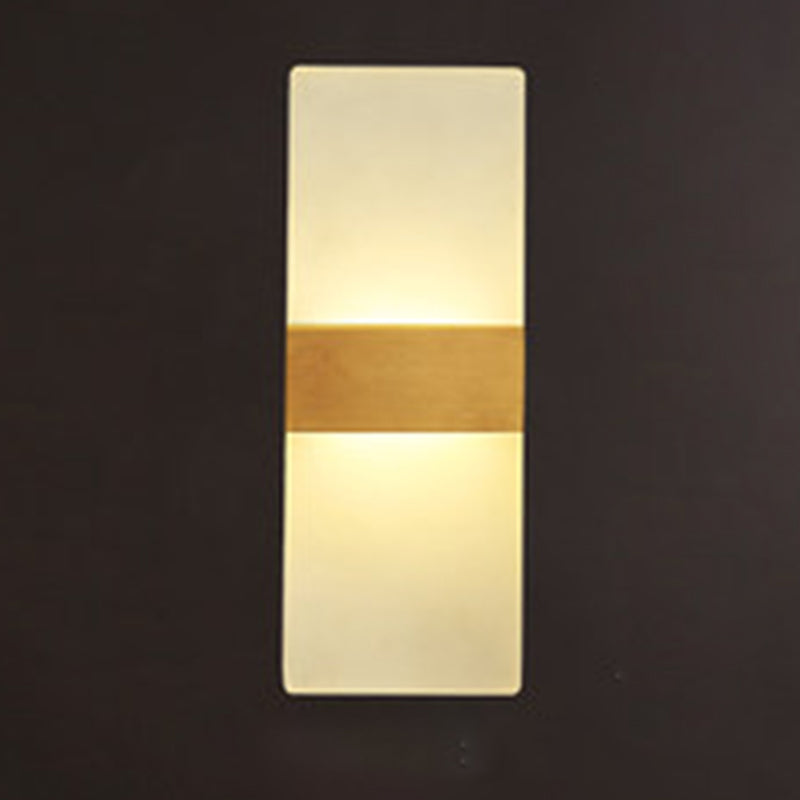 Modernism Simplicity Geometry Wall Lamp Creative Brass Staircase Corridor Lighting Sconce in Gold