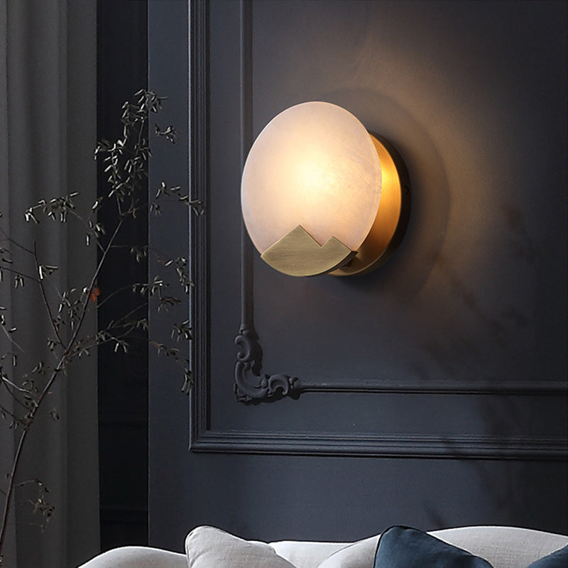 Modernism Simplicity Geometry Wall Lamp Creative Brass Staircase Corridor Lighting Sconce in Gold