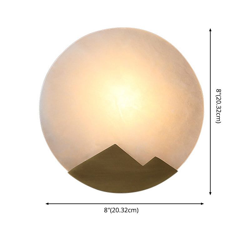 Modernism Simplicity Geometry Wall Lamp Creative Brass Staircase Corridor Lighting Sconce in Gold