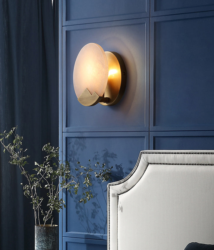 Modernism Simplicity Geometry Wall Lamp Creative Brass Staircase Corridor Lighting Sconce in Gold