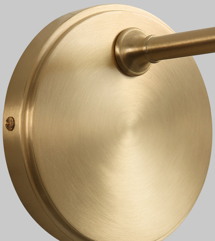 1-Light Simplicity Brass Wall Sconce Angle Adjustable Design Postmodern Style Wall Mount Light for Bedroom