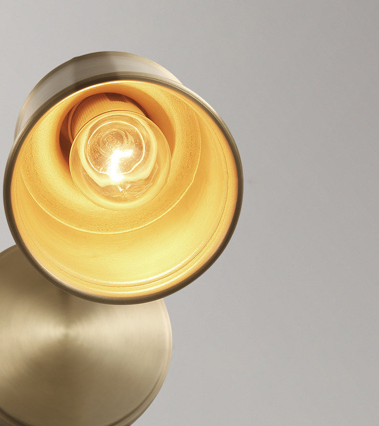 1-Light Simplicity Brass Wall Sconce Angle Adjustable Design Postmodern Style Wall Mount Light for Bedroom