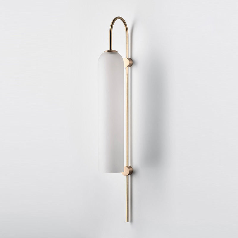 Gooseneck Living Room Wall Mounted Light Fixture Glass Minimalist Wall Light Sconce