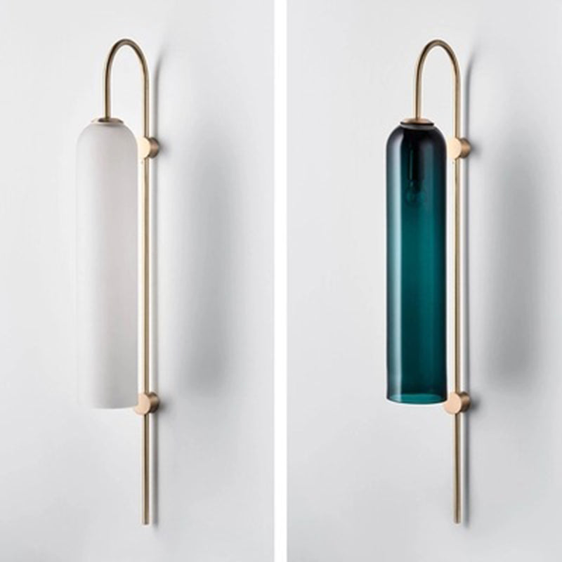 Gooseneck Living Room Wall Mounted Light Fixture Glass Minimalist Wall Light Sconce