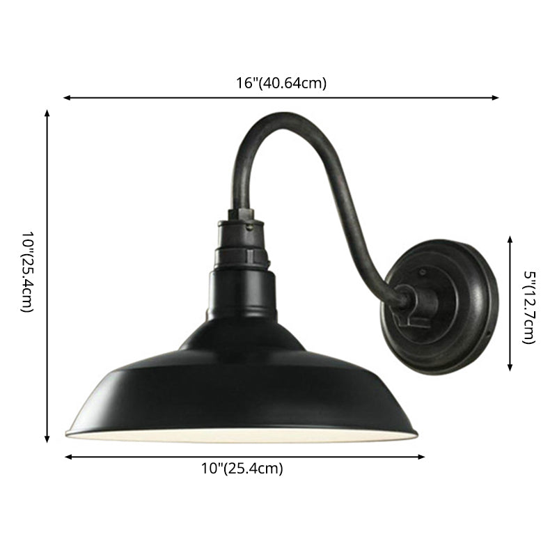 Wandleuchtenleuchte leichte Industriestil Metall Schwanzteeck Wandlampenvorrichtung für den Freien