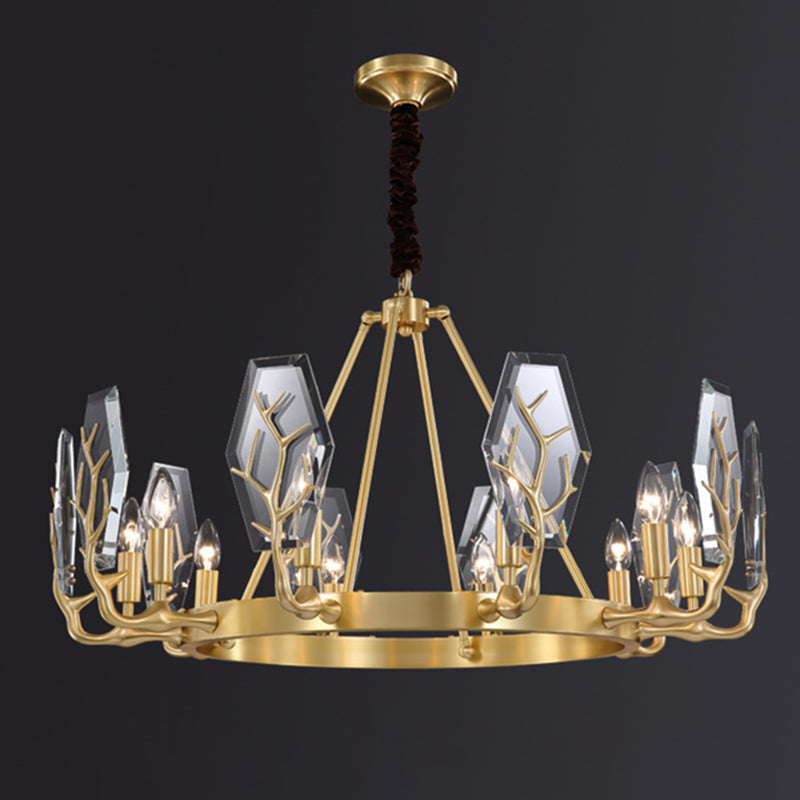 Deer Antler Metal Chandelier Light Fixture Vintage Living Room Chandelier Pendant Light