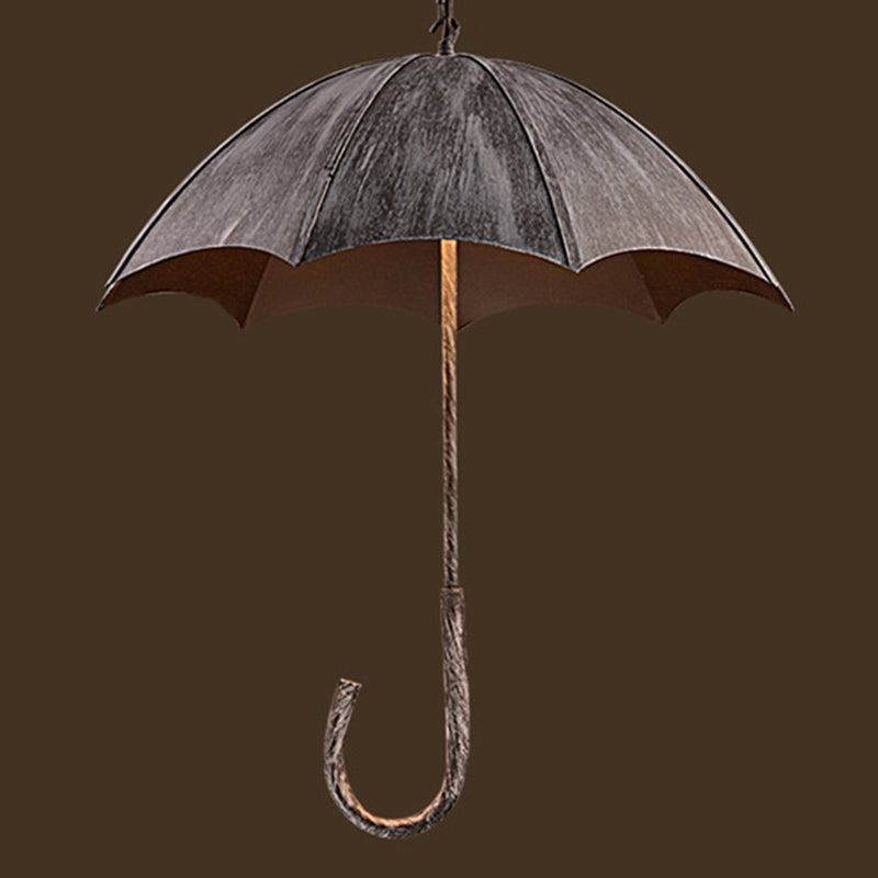 Umbrella Metal Hanging Chandelier Lamp Art Deco Bar Ceiling Pendant Chandelier