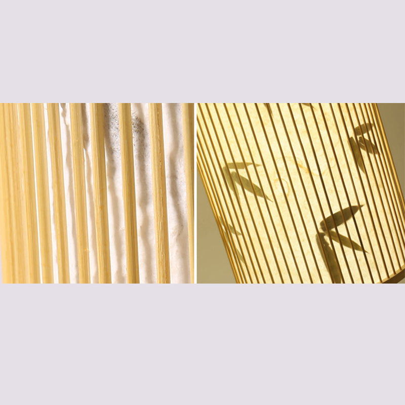 Moderne esthetiek cilindrische suspensie licht houten single-bulb gang hanglamp met hanglamp