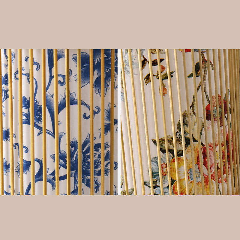 Moderne esthetiek cilindrische suspensie licht houten single-bulb gang hanglamp met hanglamp